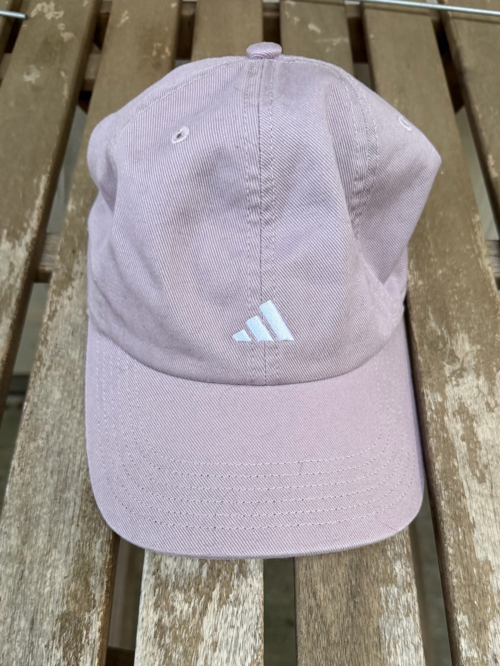 Adidas hat in Light Mauve with White Logo